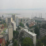The Congo River and the port of Kinshasa