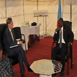 Joseph Kabila and Robert Zoellick in Goma