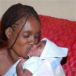 Madame Kibongi vient de donner naissance a un bebe