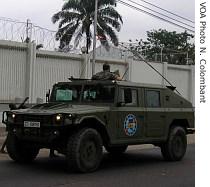 European forces patrol Kinshasa