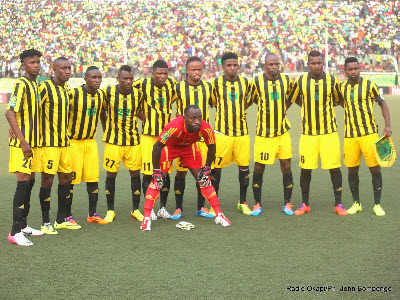 AS Vita before the game against Al Hilal at Stade Tata Raphael in Kinshasa on 7.27.2014
