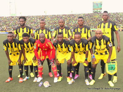 AS Vita during their game against CS Sfaxien in Kinshasa on 9.21.2014