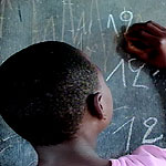 Former Congo soldiers/children now receive their lessons in the classroom
