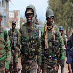 Colonel Mamadou Mustafa Ndala and FARDC soldiers in North Kivu