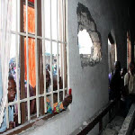 Mortar shells from Rwanda hit a house in the eastern Congo city of Goma
