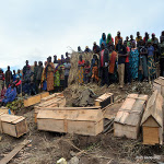 Bodies are buried in the village of Luhanga, North Kivu on 11.28.2016