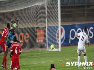 CS Sfaxien play against TP Mazembe in Rades, Tunisia