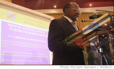 The opening ceremony of two days of round table talks on the DRC Security Sector Reform, which aims at a reform of the DRC Armed Forces (FARDC) and the National Congolese Police (PNC), was held in Kinshasa on 25 February 2008.
