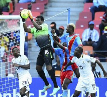 DR Congo Foorball team, the Leopards, against Ghana's Black Stars on Sunday at the 2013 Africa Cup of Nations