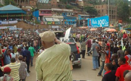 Tshisekedi rallies supporters in Bukavu, South Kivu Province