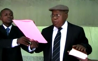 Etienne Tshisekedi inaugurates himself president of the Democratic Republic of Congo