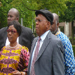 Etienne Tshisekedi with his wife Marthe Tshisekedi