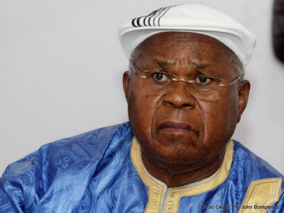 Etienne Tshisekedi, president of the Union for Democracy and Social Progress (UDPS)