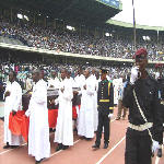 Cardinal Frederick Etsou memorial mass at the Martyrs' Stadium in Kinshasa