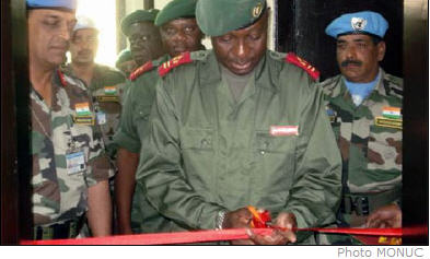 A new military operations centre for the FARDC (DRC Armed Forces) 8th military region was inaugurated in Goma in North Kivu province on 29 December 2007. The centre, which was financed by the FARDC and built by MONUC's Blue Helmets, is another testament to the support that MONUC brings to the FARDC in the restoration of peace in eastern DRC.