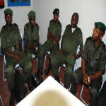 FARDC and Milicians in train in Kinshasa