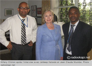 Hillary Clinton in Kinshasa