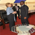 Joseph Kabila and Hillary Clinton in Goma - Congo