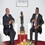 President Joseph Kabila of the Democratic Republic of Congo with President Jacob Zuma of South Africa