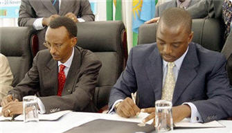 Joseph Kabila and Paul Kagame