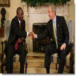 George Bush and Joseph Kabila
