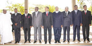 Kabila at Great Lakes summit in Nairobi Kenya 