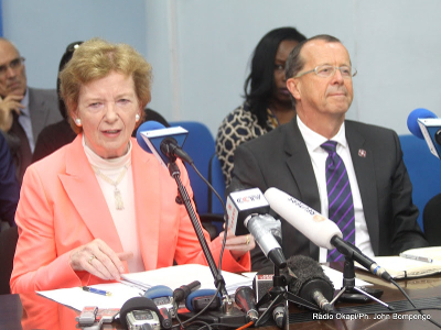 UN Secretary-General's Special Envoy to the Great Lakes Mary Robinson and UN Secretary-General's Special Representative in the DRC Martin Kobler