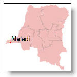 Matadi - Congo map
