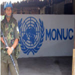 Monuc soldier in Kinshasa Congo
