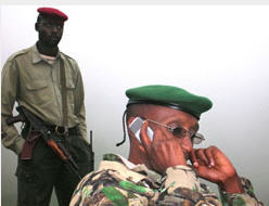 Congo government troops sit together after they were captured by soldiers of warlord Laurent Nkunda in the village of Tebero, 09 Sep 2007