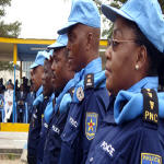 Congo Policemen working for UN