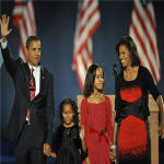 President-elect Barack Obama and his family