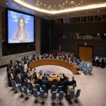 Leila Zerrougui (on screen), Special Representative of the Secretary-General and Head of the UN Organization Stabilization Mission in the Democratic Republic of the Congo, briefs the Security Council., by UN Photo/Eskinder Debebe