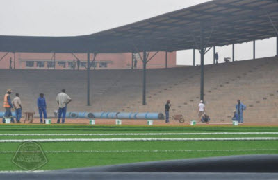 TP Mazembe's new stadium under construction
