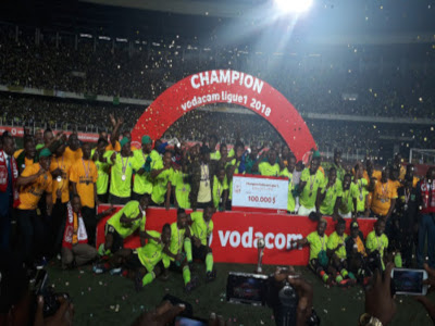 V. Club crowned Champions of Congo. Radio Okapi. Ph/Caniche Mukongo.