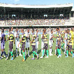 Vita Club playing against TP Mazembe in Kinshasa