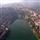 Vue aérienne de la ville de Bukavu