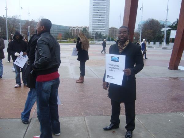 Manifestation organise par la RDC, CORPUS