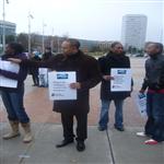 Manifestation organise par l'ONG CORPUS et Amnesty International contre les violences fai ...