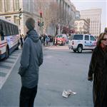 Ambiance dans les rues de Washington, DC, près de la Maison Blanche, quelques heures avant ...