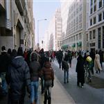 Les gens se dirigent vers le National Mall  Washington, DC, pour assister  l'inauguratio ...