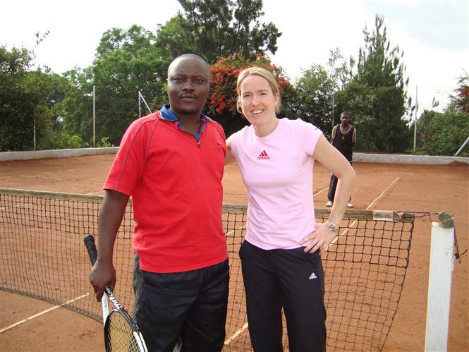 Avec la star du tennis mondial, Justine HENIN