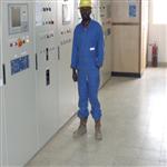 Centrale electrique de kinkazi a muanda,ici la salle de controle (perenco rdc)