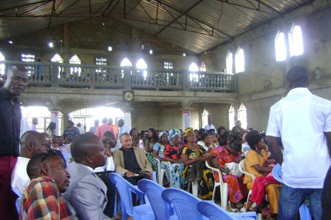 Inside Igreja dos Abencoados Cabinda