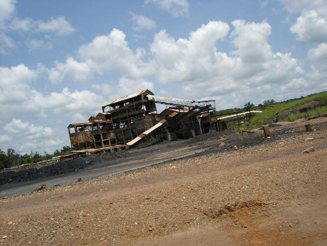 L'usine de charbon de Luena(Katanga)